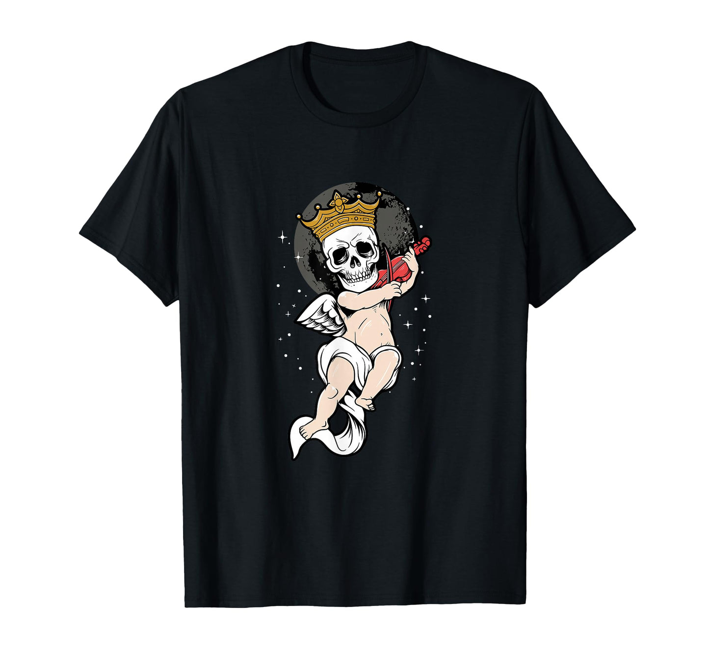 Skeleton Skull Angel Sad Aesthetic T-Shirt - Minimalist Print Men Women - T-Shirt, Sweatshirt, Hoodie