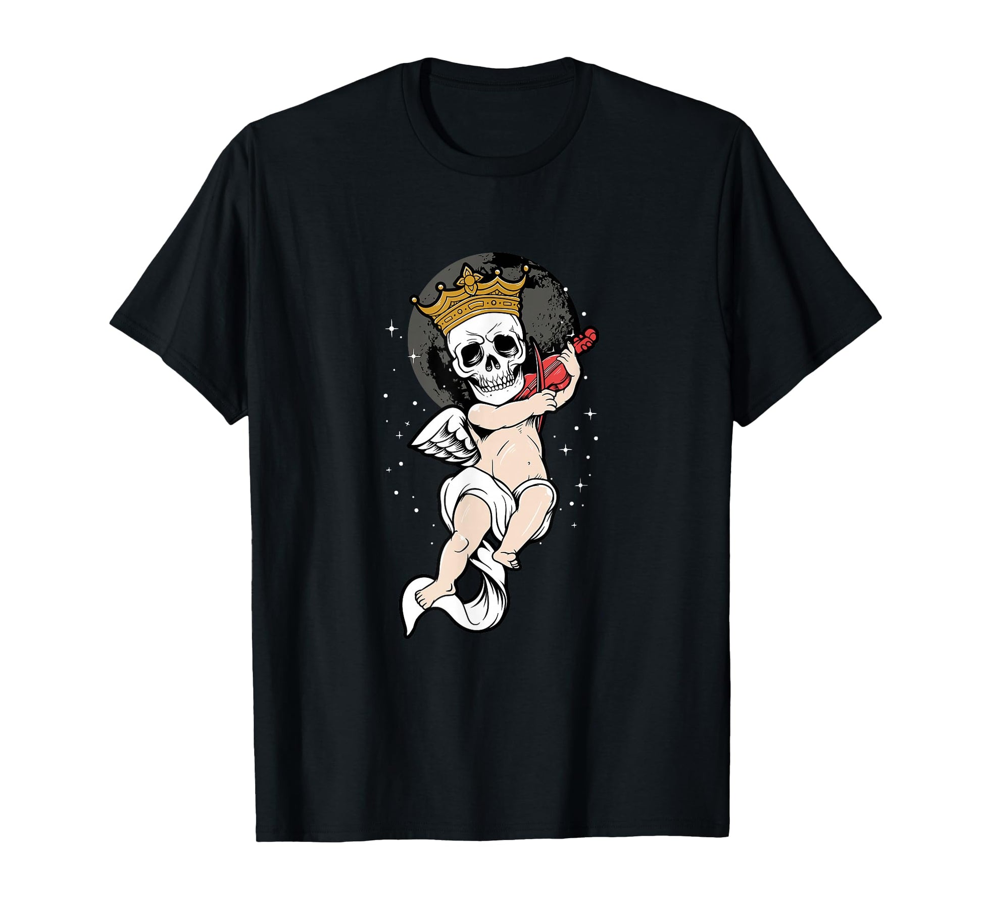 Skeleton Skull Angel Sad Aesthetic T-Shirt - Minimalist Print Men Women - T-Shirt, Sweatshirt, Hoodie
