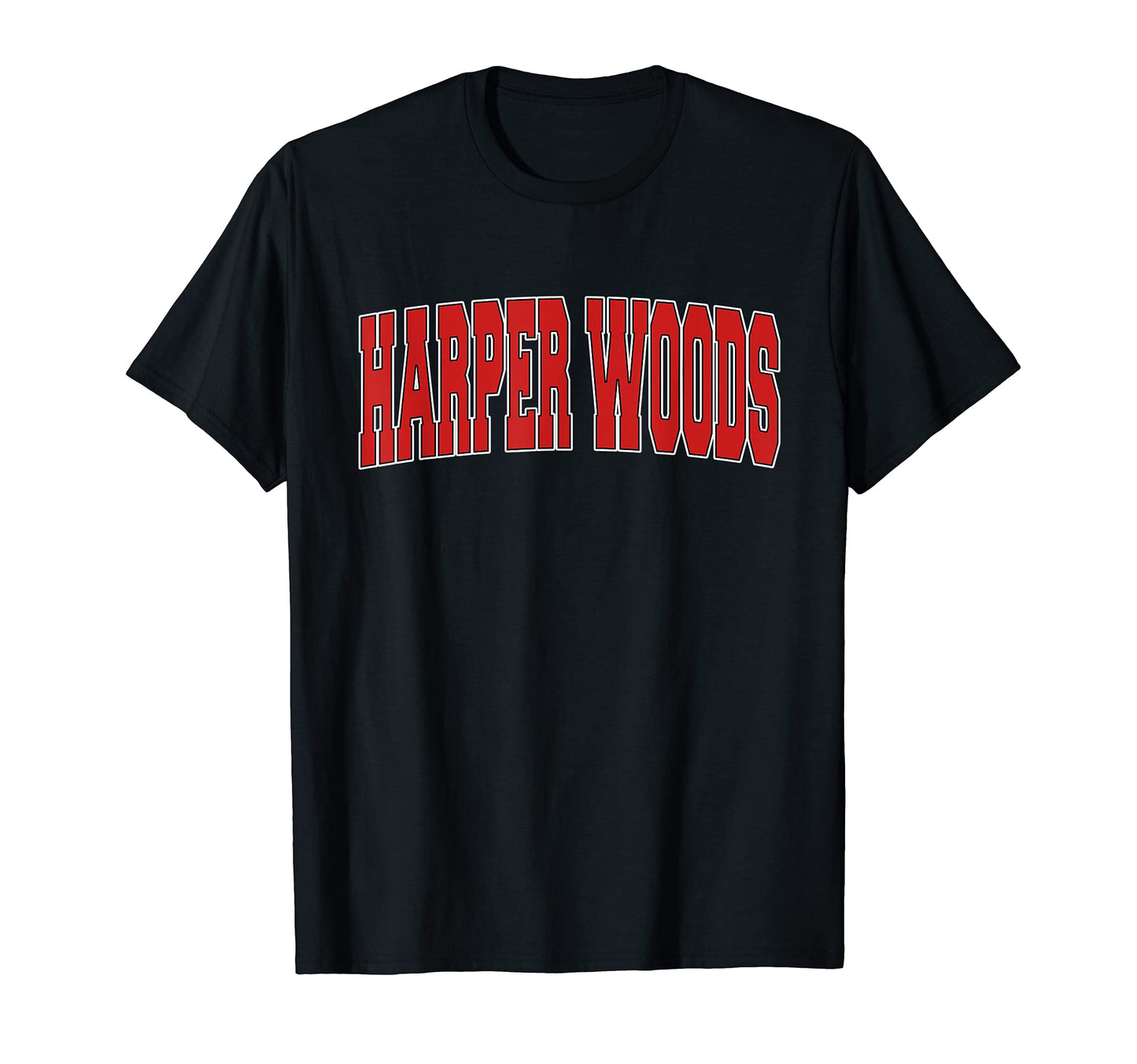 Harper Woods Mi Michigan Varsity Usa T-Shirt - Custom Art Print Unisex - T-Shirt, Sweatshirt, Hoodie