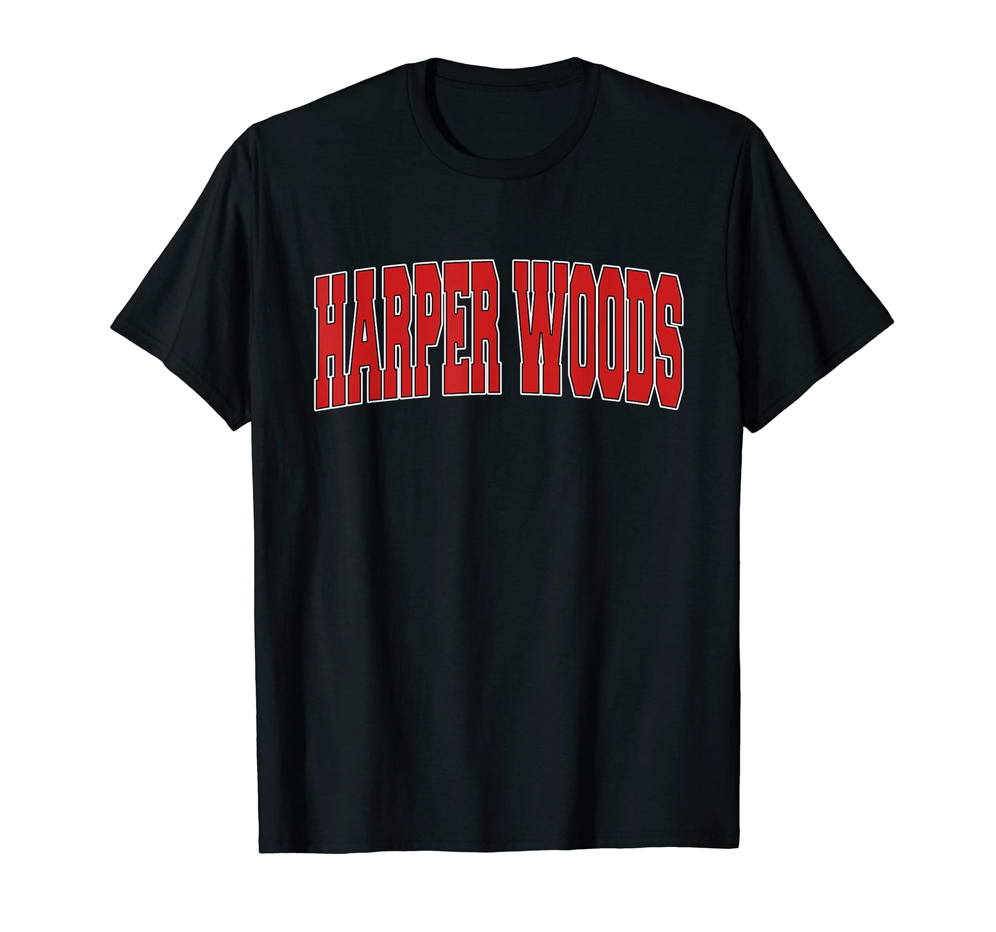 Harper Woods Mi Michigan Varsity Usa T-Shirt - Custom Art Print Unisex - T-Shirt, Sweatshirt, Hoodie
