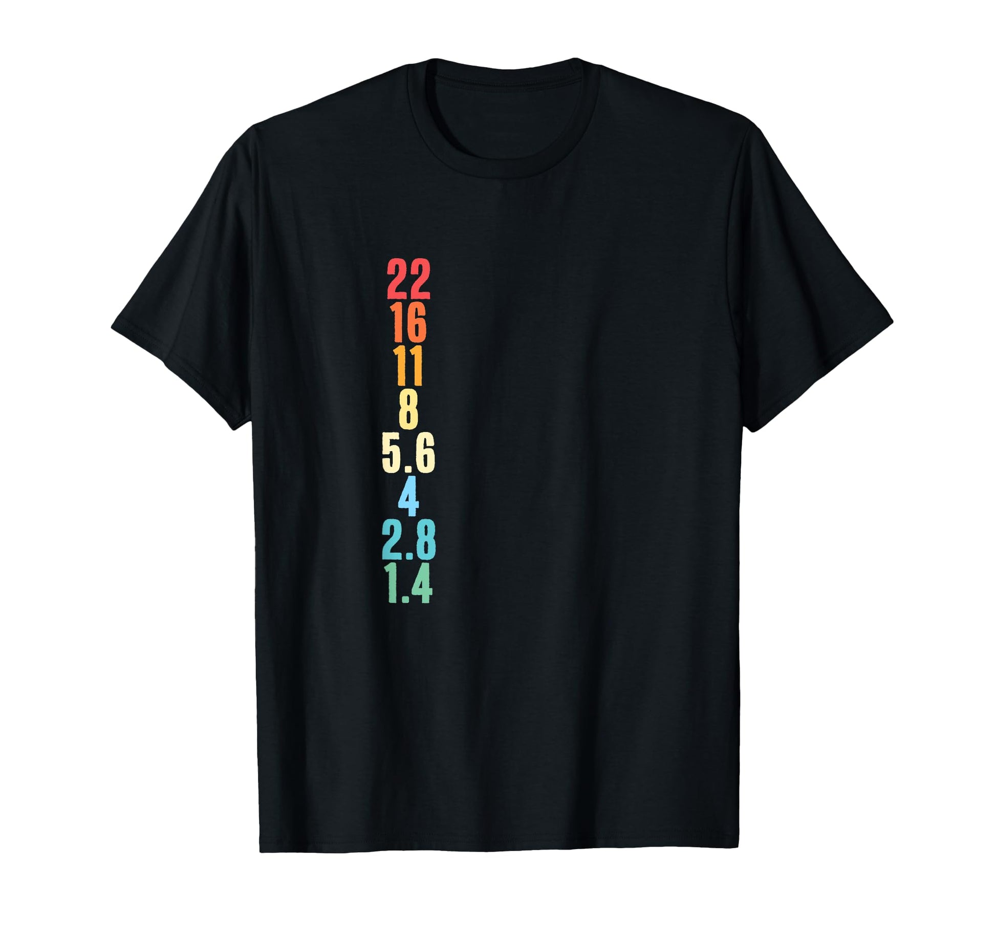 Photography Camera Settings T-Shirt - Novelty Apparel for Adults - T-Shirt, Sweatshirt, Hoodie