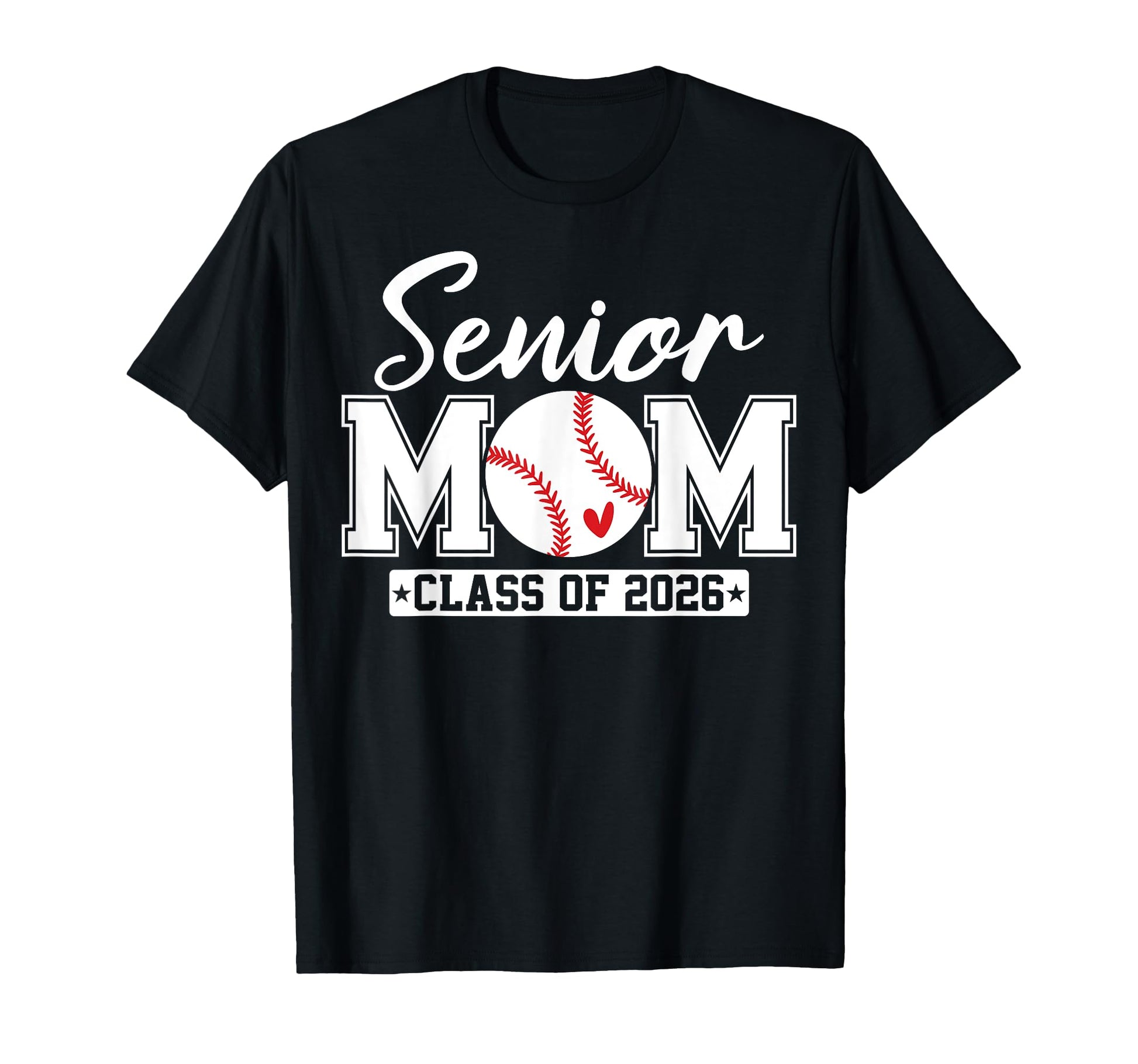 Senior Mom Class 2026 Baseball Mom T-Shirt - Minimalist Print Men Women - T-Shirt, Sweatshirt, Hoodie