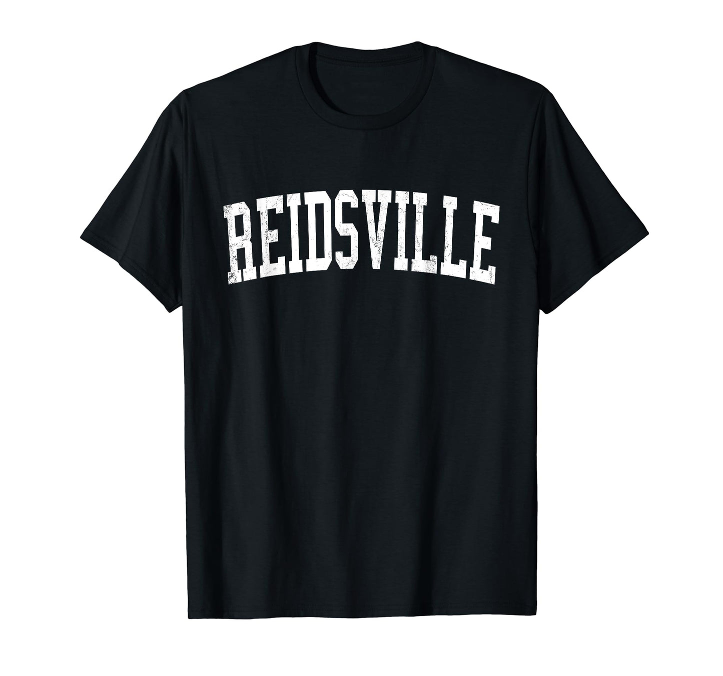 Reidsville Nc Distressed White Varsity T-Shirt - Minimalist Print Unisex - T-Shirt, Sweatshirt, Hoodie