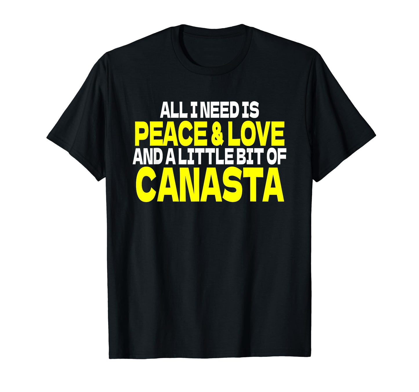 Peace Sign Peace Love Canasta Card Game T-Shirt - Streetwear Style Unisex - T-Shirt, Sweatshirt, Hoodie