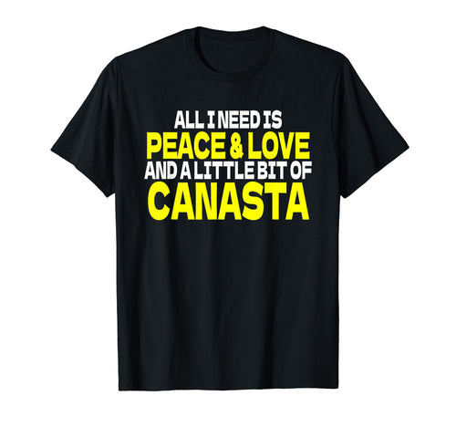 Peace Sign Peace Love Canasta Card Game T-Shirt - Streetwear Style Unisex - T-Shirt, Sweatshirt, Hoodie