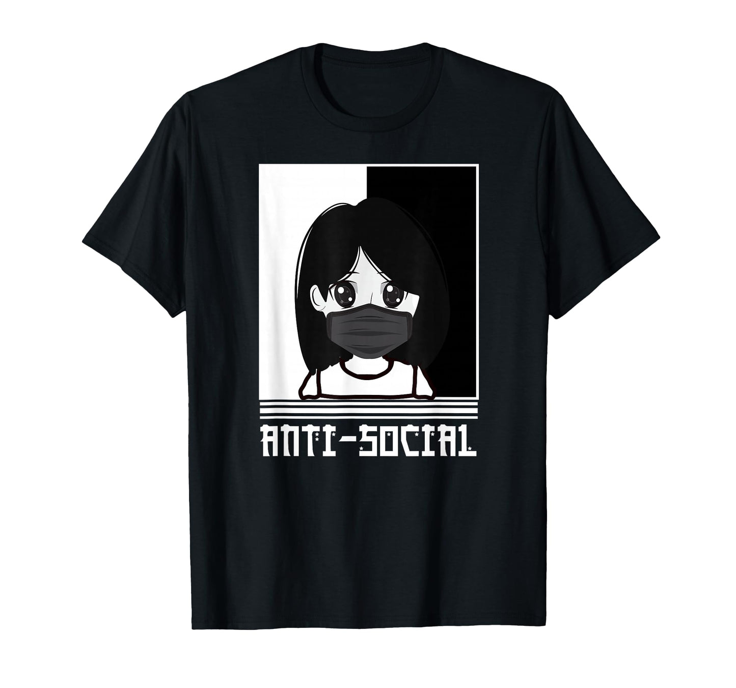 Anti Social Japanese Aesthetic T-Shirt - Novelty Apparel for Adults - T-Shirt, Sweatshirt, Hoodie