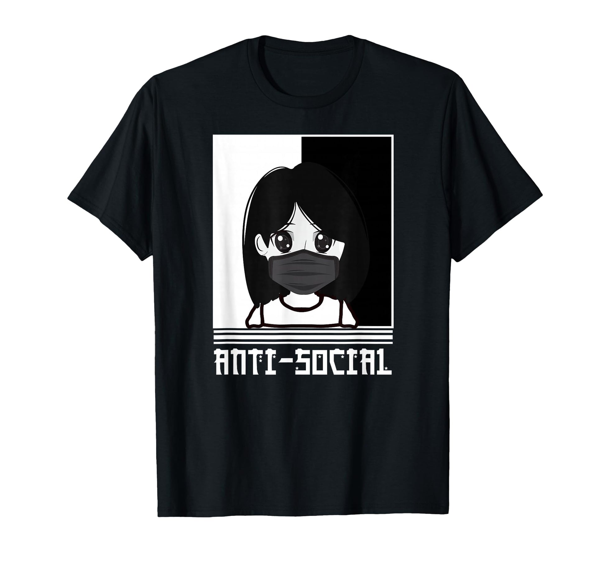 Anti Social Japanese Aesthetic T-Shirt - Novelty Apparel for Adults - T-Shirt, Sweatshirt, Hoodie