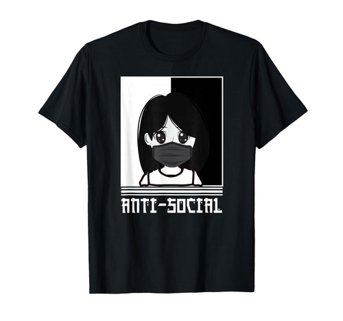Anti Social Japanese Aesthetic T-Shirt - Novelty Apparel for Adults - T-Shirt, Sweatshirt, Hoodie