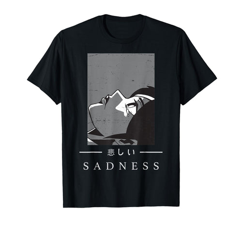 Anime Sad Japanese Art Aesthetic T-Shirt - Streetwear Style Unisex - T-Shirt, Sweatshirt, Hoodie