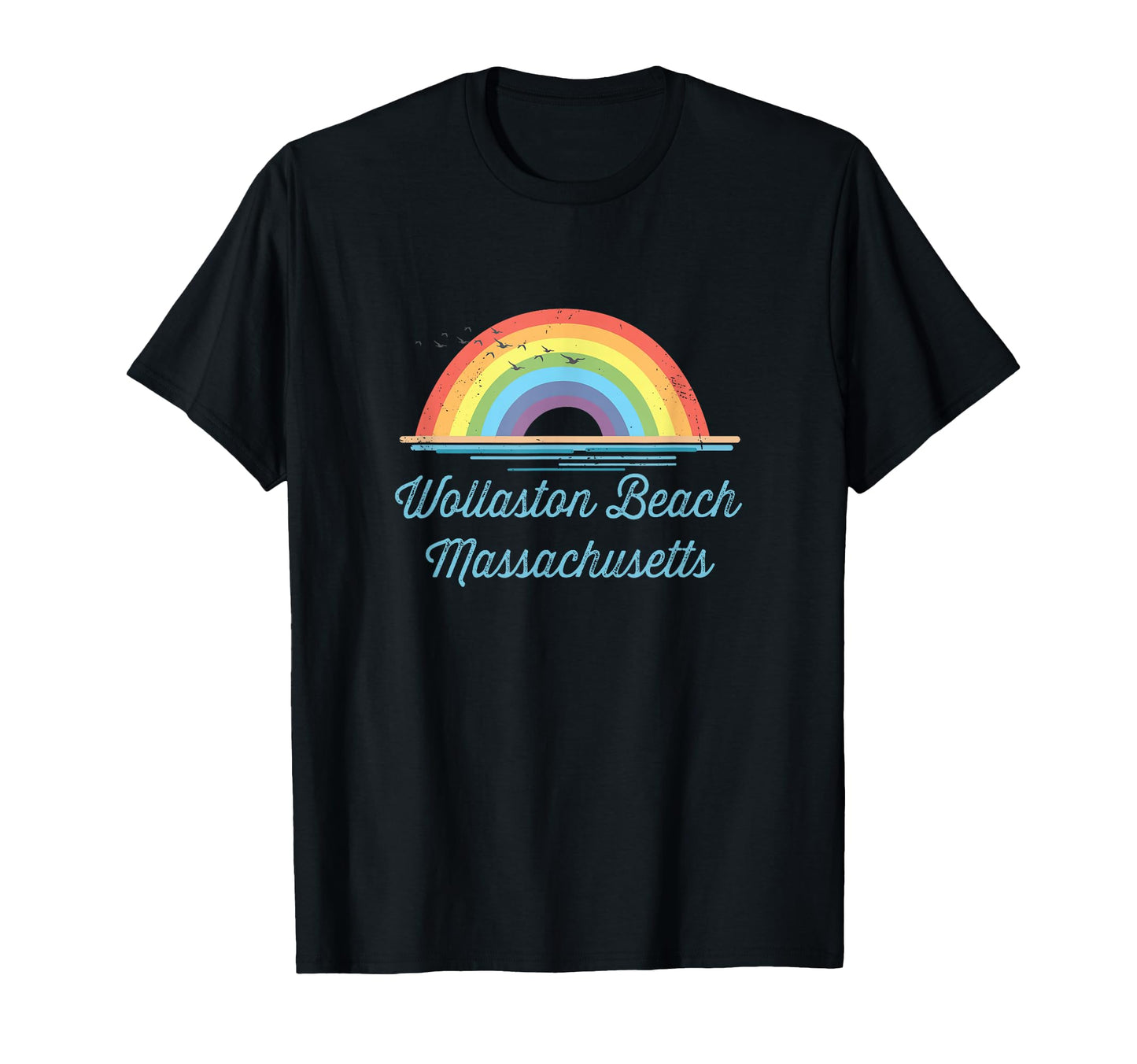 Wollaston Beach Massachusetts Souvenir T-Shirt - Custom Art Print Men Women - T-Shirt, Sweatshirt, Hoodie