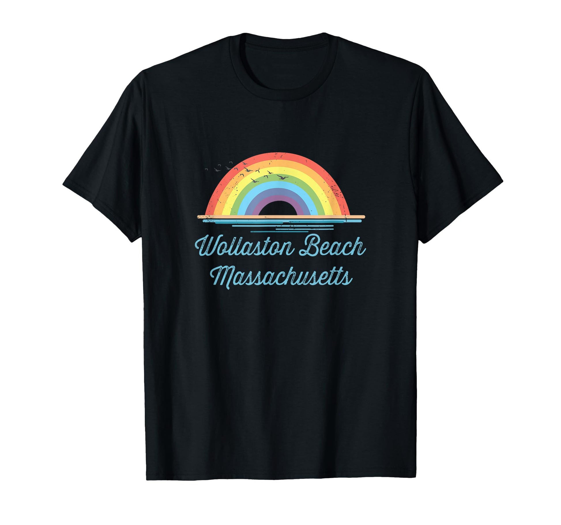 Wollaston Beach Massachusetts Souvenir T-Shirt - Custom Art Print Men Women - T-Shirt, Sweatshirt, Hoodie