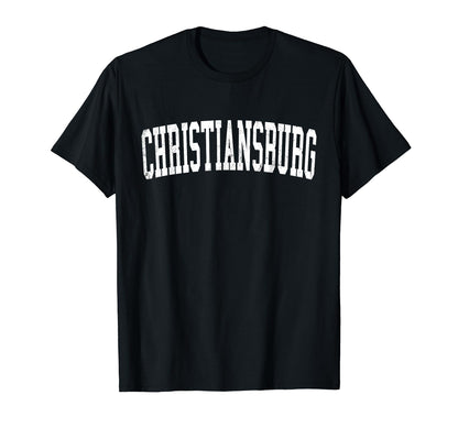 Christiansburg Va Distressed White T-Shirt - Streetwear Style for Adults - T-Shirt, Sweatshirt, Hoodie