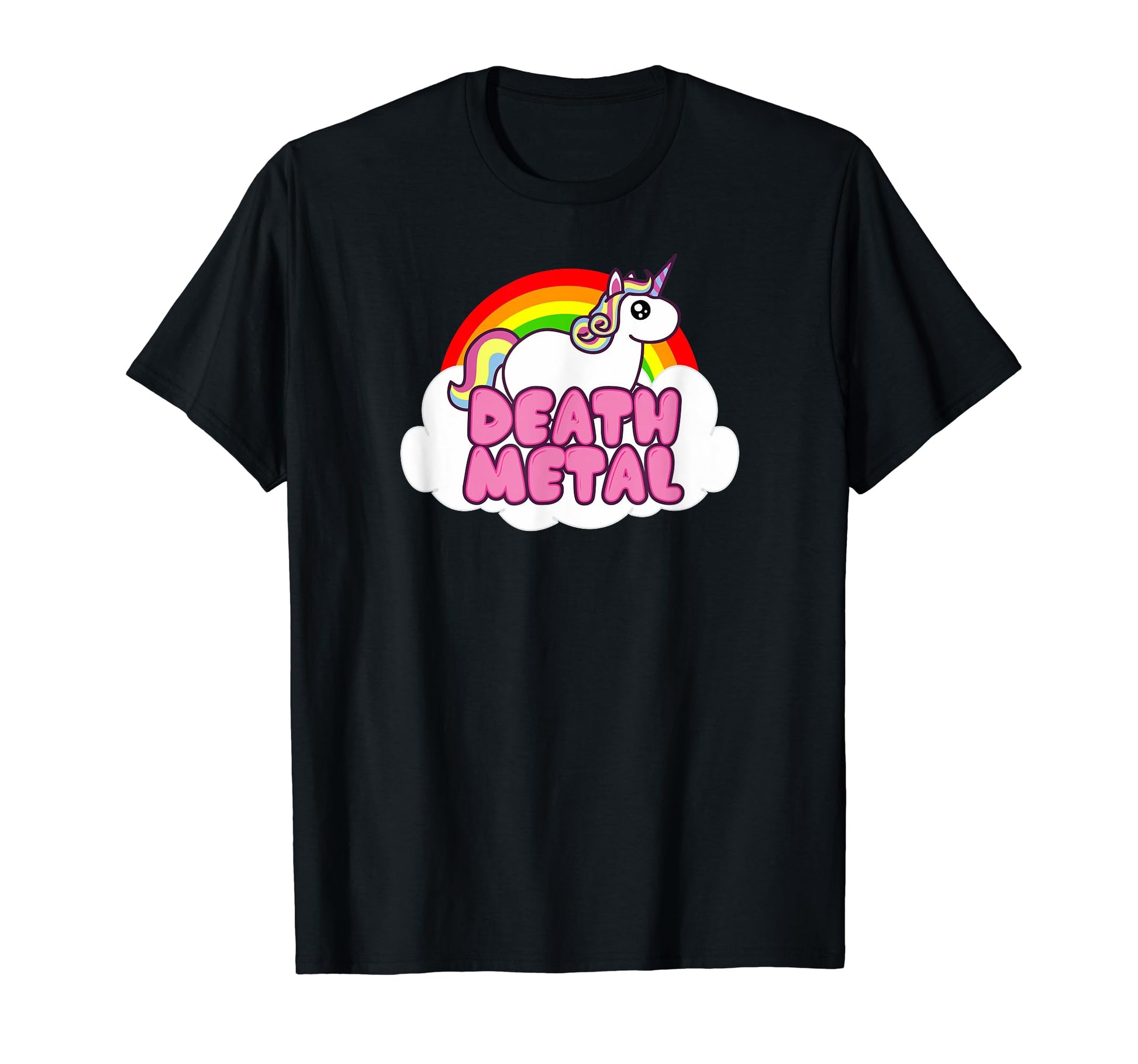 Funny Death Metal Unicorn Rock Music T-Shirt - Streetwear Style Unisex - T-Shirt, Sweatshirt, Hoodie