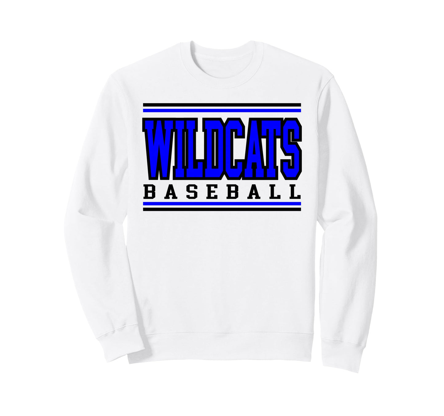 Wildcats Baseball Mom Game Day Sweatshirt - Fun Novelty Design for Adults - T-Shirt, Sweatshirt, Hoodie