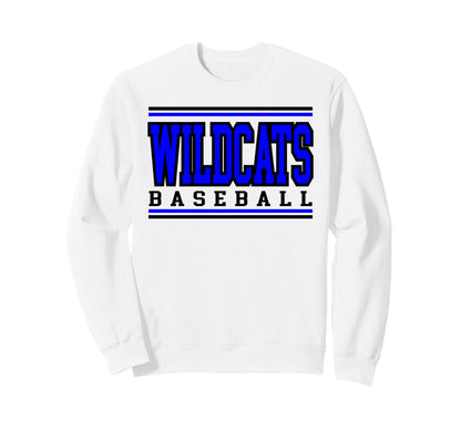 Wildcats Baseball Mom Game Day Sweatshirt - Fun Novelty Design for Adults - T-Shirt, Sweatshirt, Hoodie