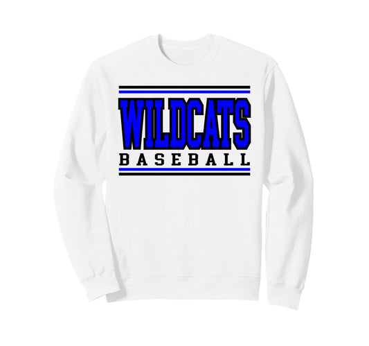 Wildcats Baseball Mom Game Day Sweatshirt - Fun Novelty Design for Adults - T-Shirt, Sweatshirt, Hoodie