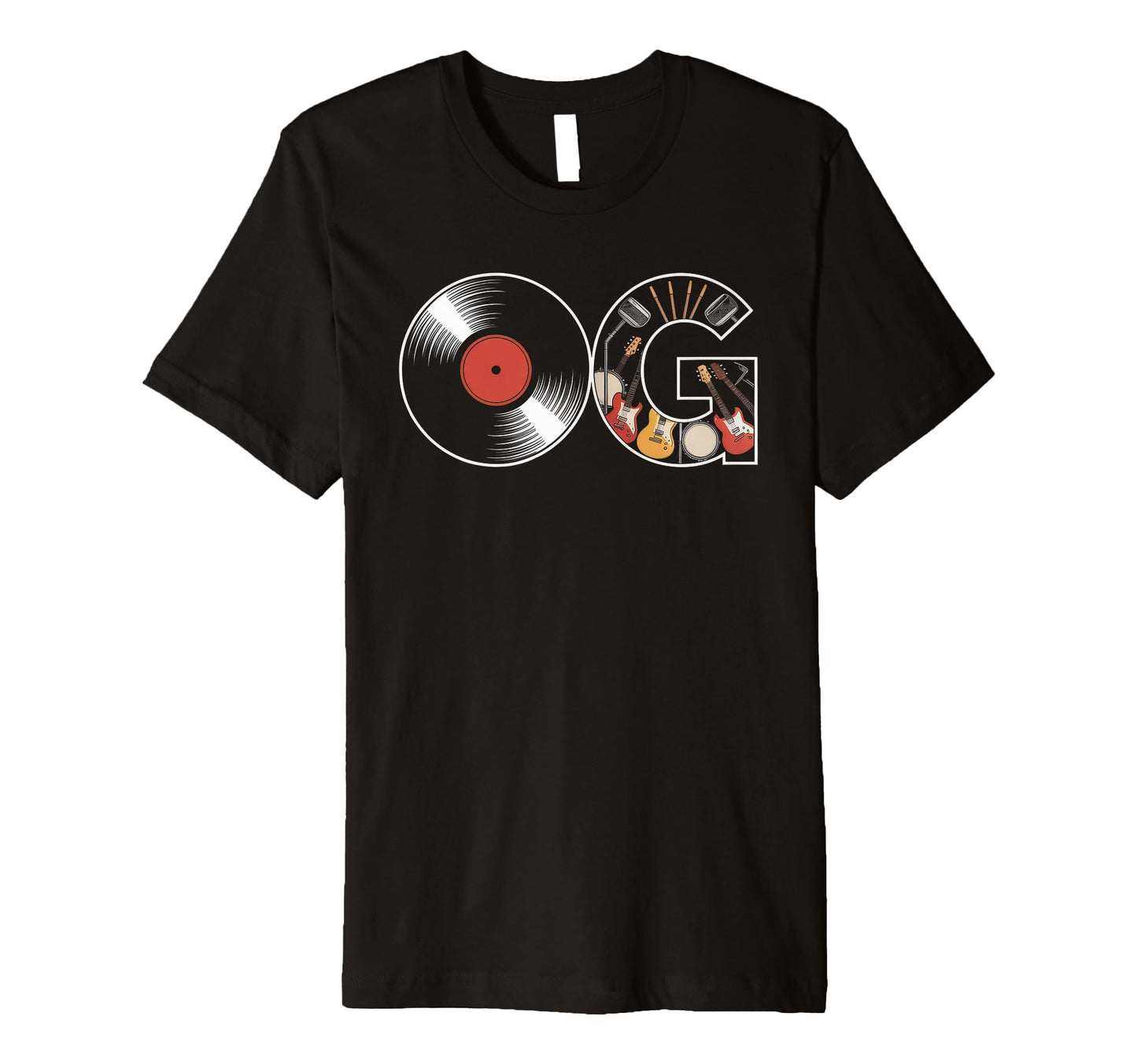 Old School Og Hip Hop Vinyl Cds Tapes 80S T-Shirt - Trendy Graphic Unisex - T-Shirt, Sweatshirt, Hoodie