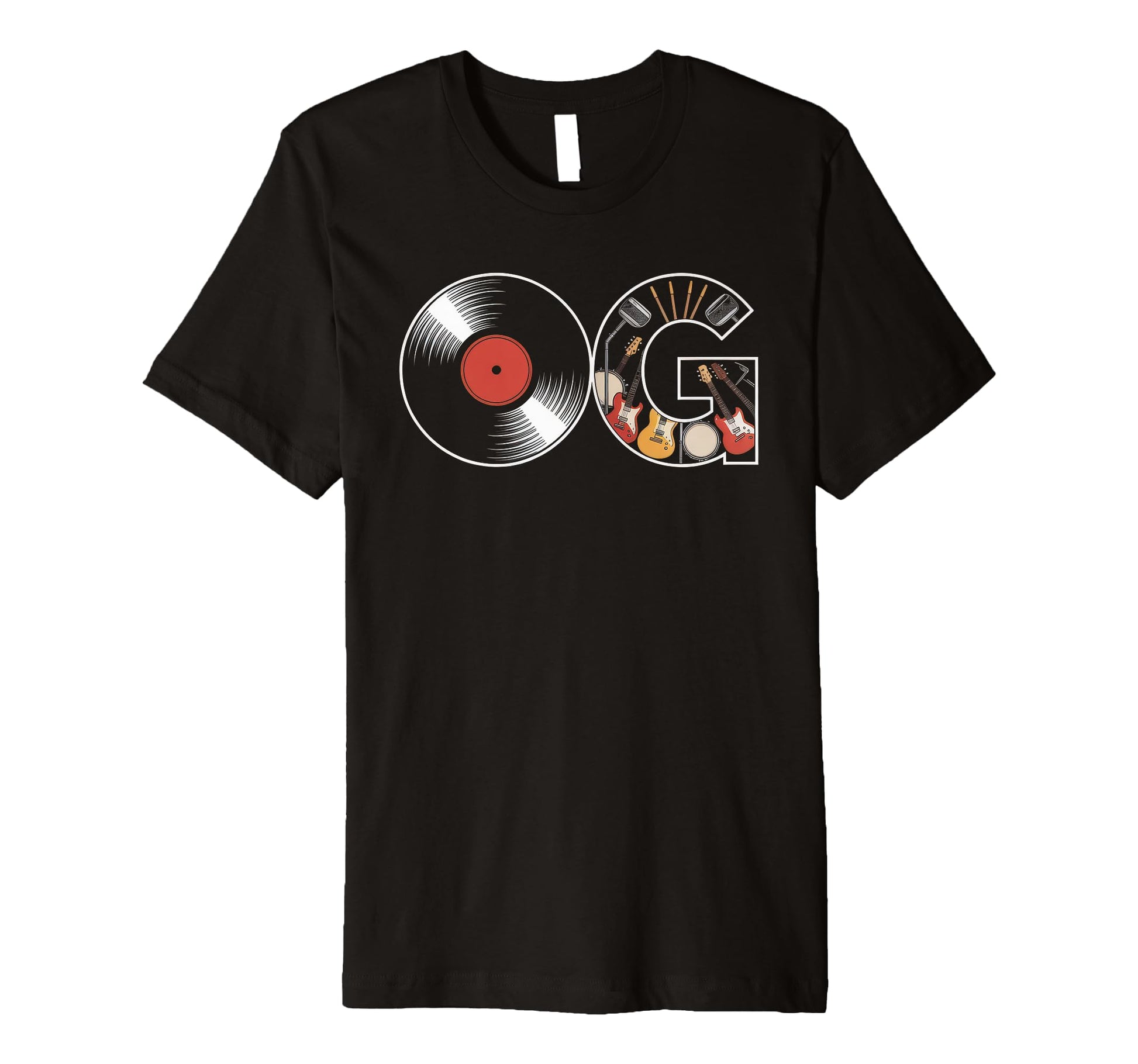 Old School Og Hip Hop Vinyl Cds Tapes 80S T-Shirt - Trendy Graphic Unisex - T-Shirt, Sweatshirt, Hoodie