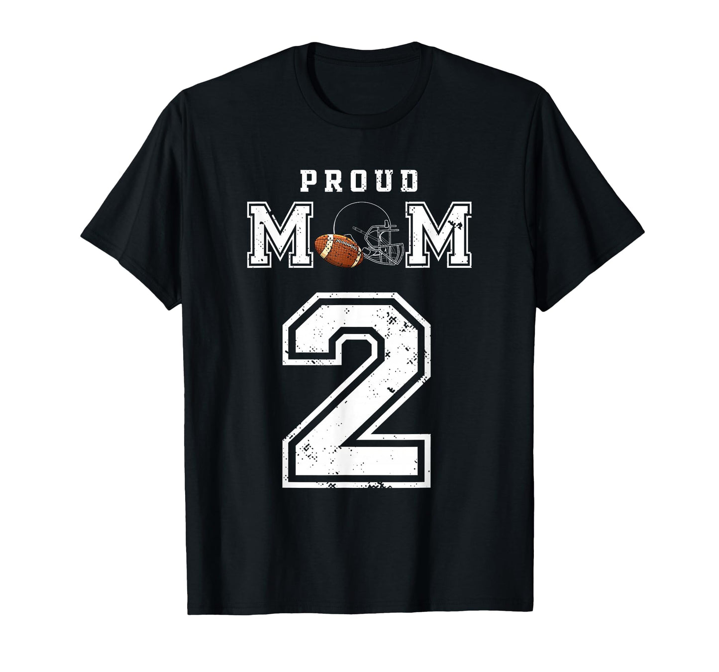 Proud Football Mom Number 2 T-Shirt - Aesthetic Graphic Unisex - T-Shirt, Sweatshirt, Hoodie