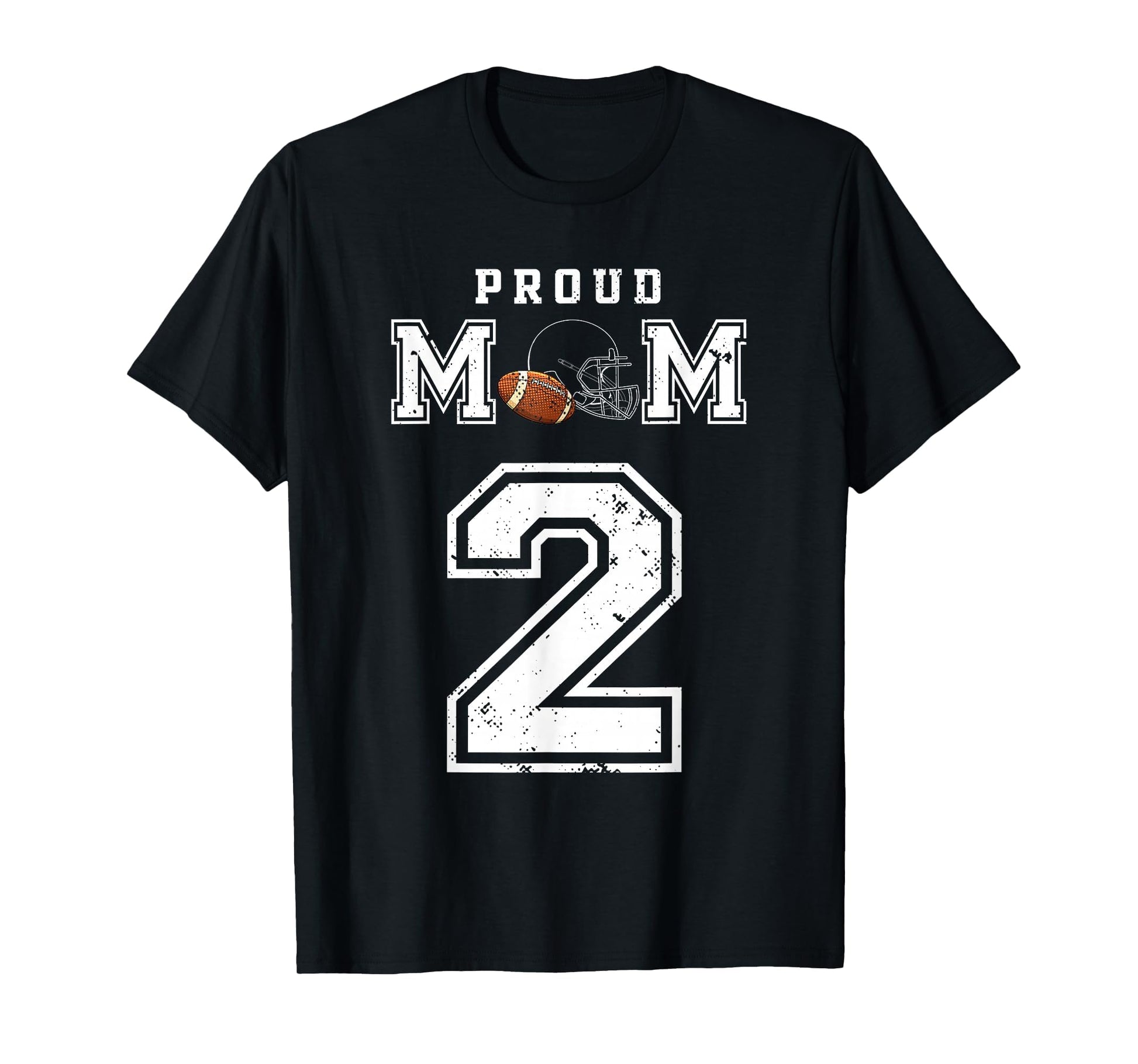 Proud Football Mom Number 2 T-Shirt - Aesthetic Graphic Unisex - T-Shirt, Sweatshirt, Hoodie