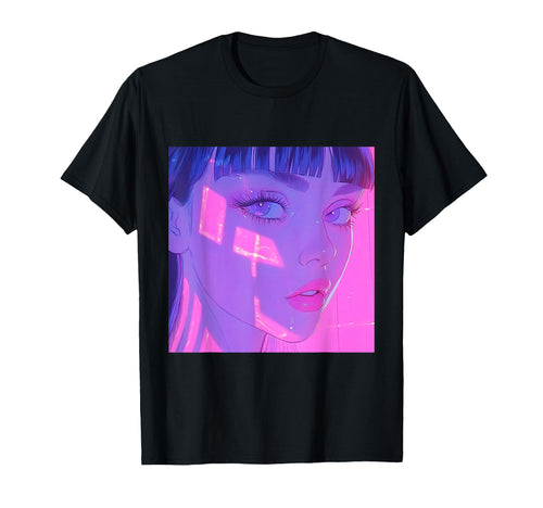 Aesthetic Vaporwave Anime Sad T-Shirt - Novelty Apparel Men Women - T-Shirt, Sweatshirt, Hoodie