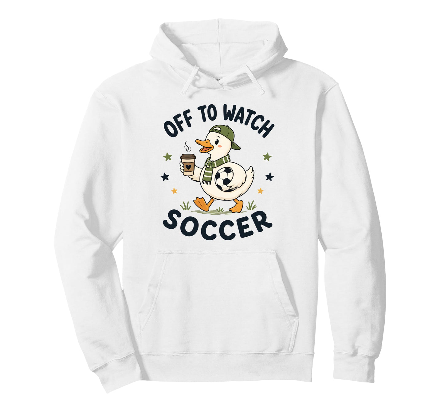 Off To Watch Soccer Mom Goose Hoodie - Streetwear Style for Adults - T-Shirt, Sweatshirt, Hoodie
