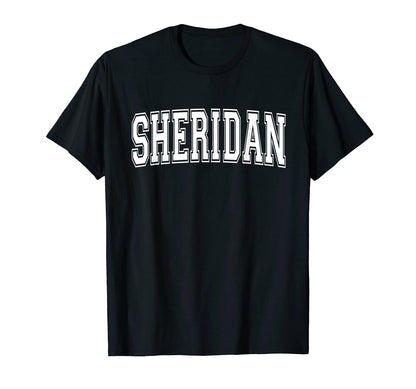 Sheridan Wy Wyoming Usa Sports T-Shirt - Custom Art Print for Adults - T-Shirt, Sweatshirt, Hoodie