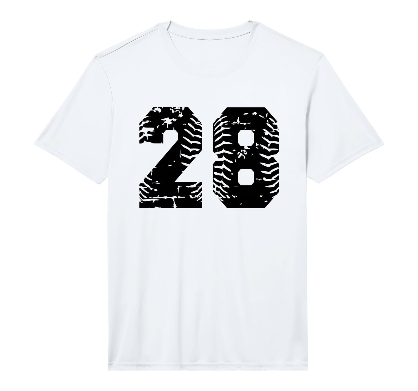 Number 28 Softball Baseball Black T-Shirt - Fun Novelty Design Unisex - T-Shirt, Sweatshirt, Hoodie