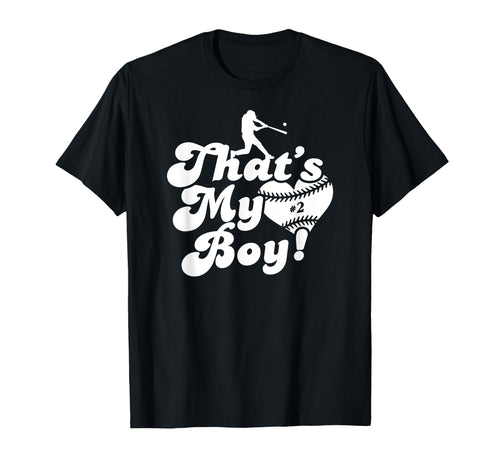 Custom Thats My 2 Baseball Heart Baeball T-Shirt - Minimalist Print Unisex - T-Shirt, Sweatshirt, Hoodie