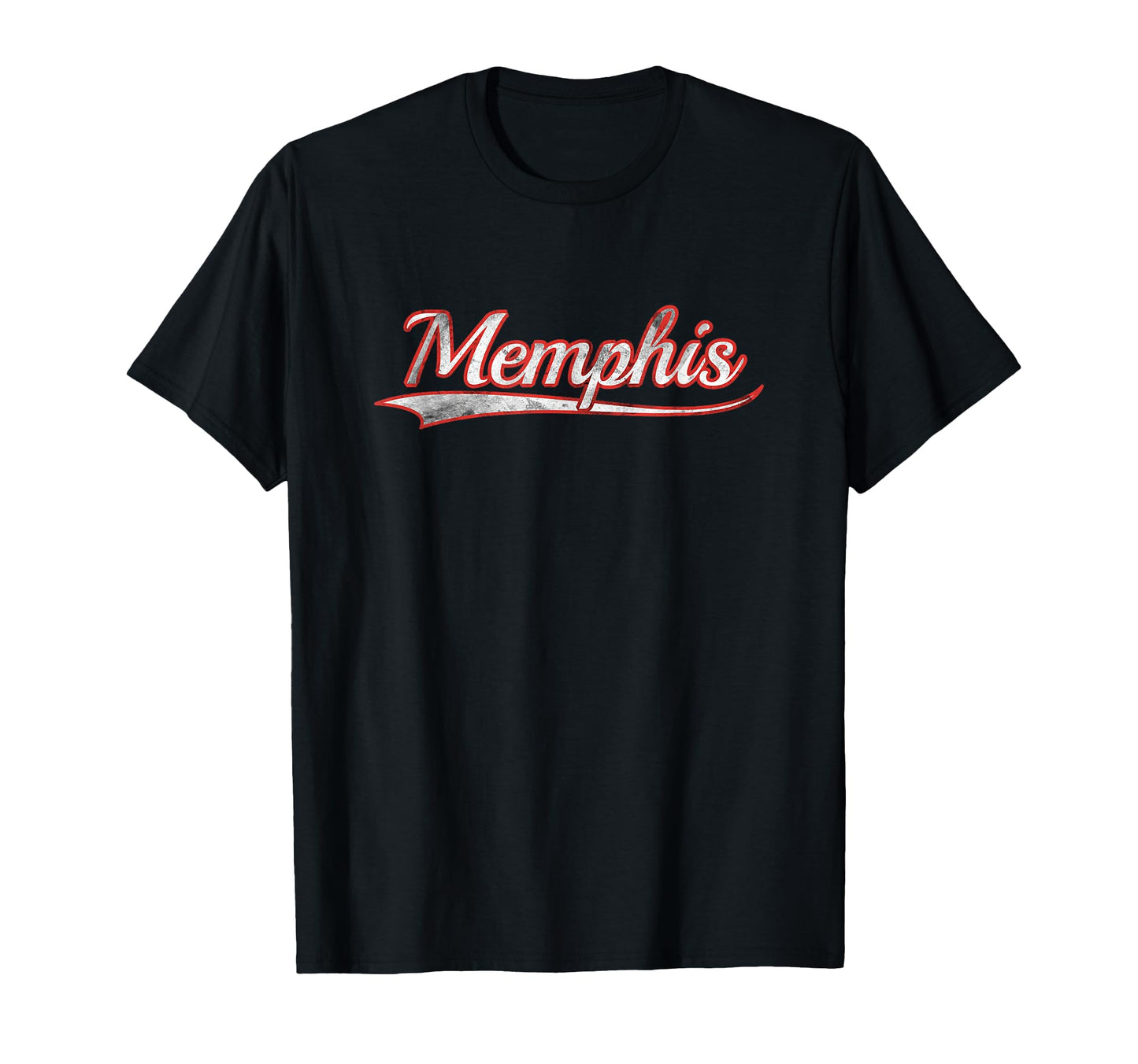 Memphis Varsity Distressed Throwback T-Shirt - Novelty Apparel Unisex - T-Shirt, Sweatshirt, Hoodie