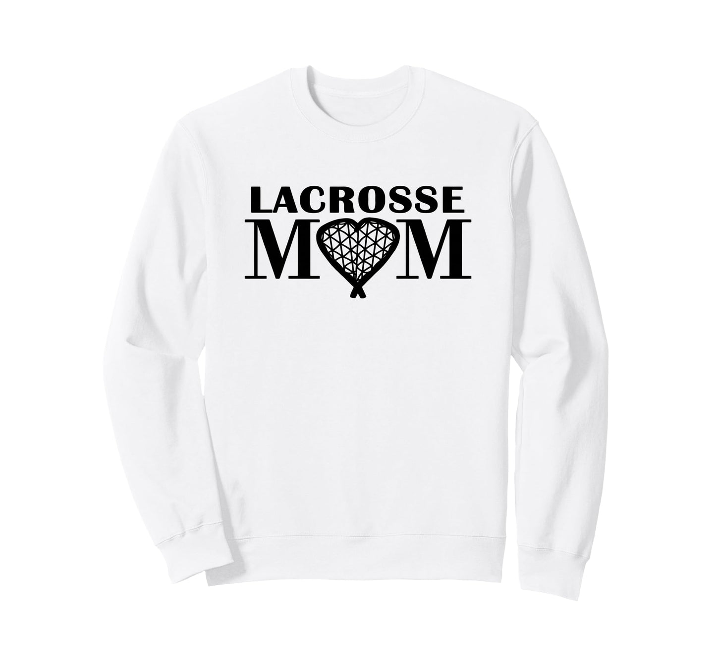 Love Lacrosse Heart Lax Sticks Sweatshirt - Graphic Print Men Women - T-Shirt, Sweatshirt, Hoodie