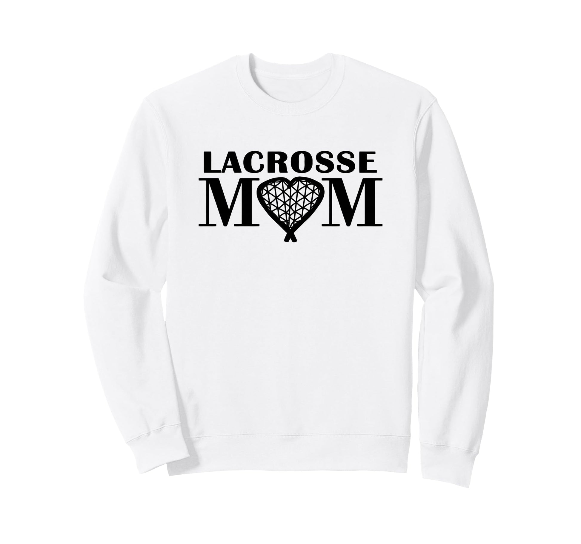 Love Lacrosse Heart Lax Sticks Sweatshirt - Graphic Print Men Women - T-Shirt, Sweatshirt, Hoodie