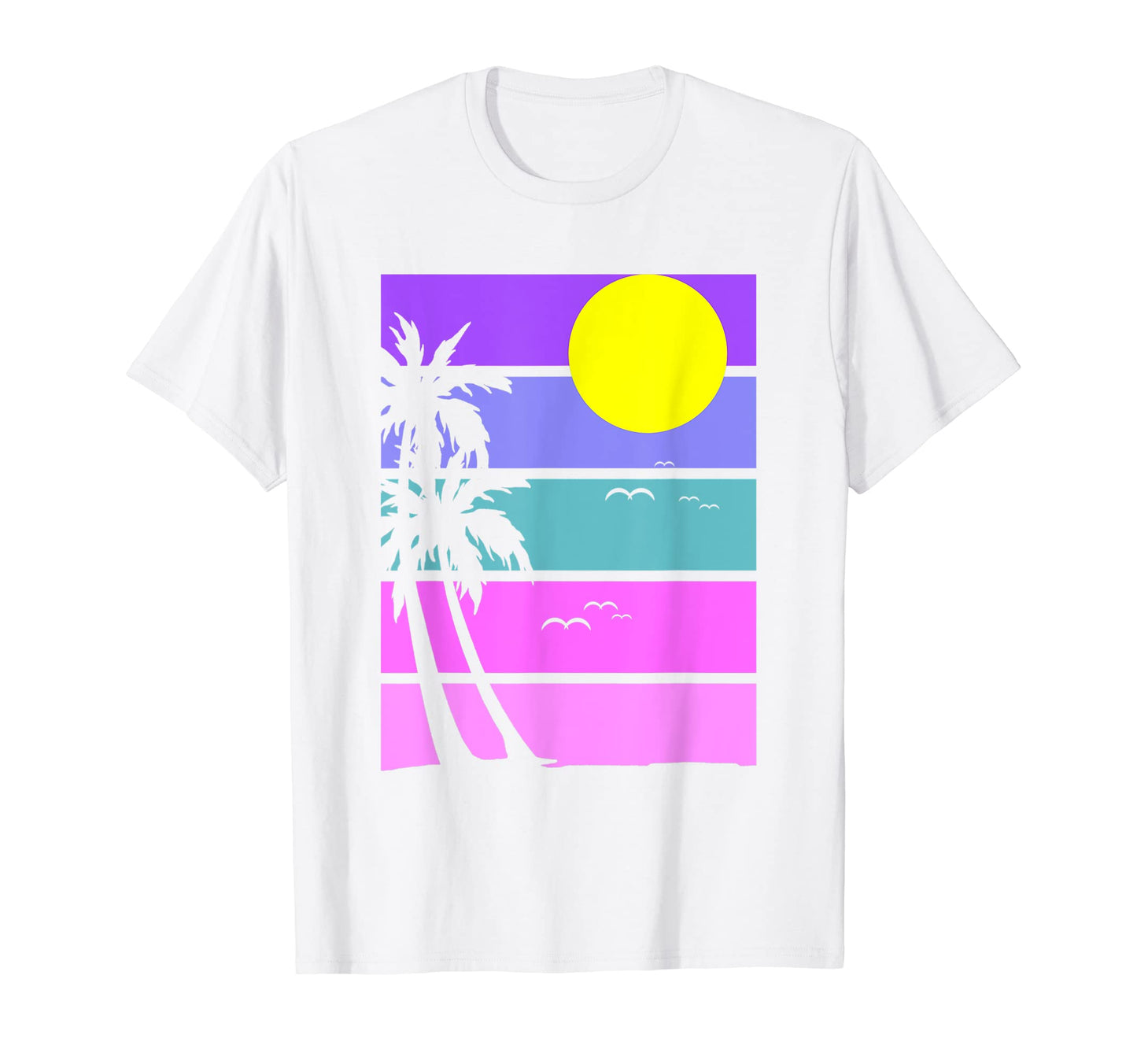80S Aesthetic Palm Trees 1990S T-Shirt - Fun Novelty Design Unisex - T-Shirt, Sweatshirt, Hoodie