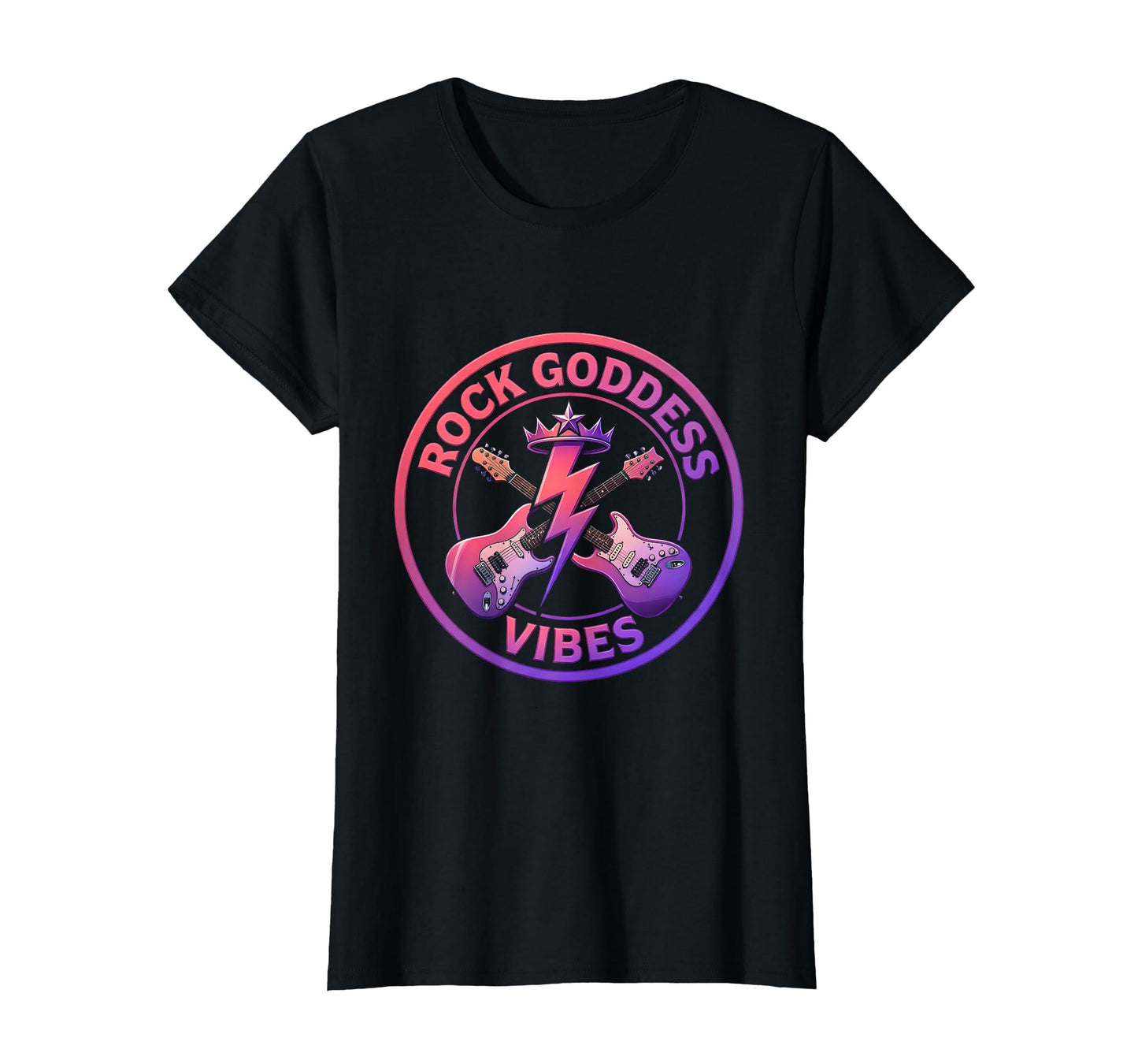 Rock Goddess Vibes Bold Rock And Roll T-Shirt - Trendy Graphic Unisex - T-Shirt, Sweatshirt, Hoodie