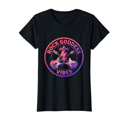 Rock Goddess Vibes Bold Rock And Roll T-Shirt - Trendy Graphic Unisex - T-Shirt, Sweatshirt, Hoodie