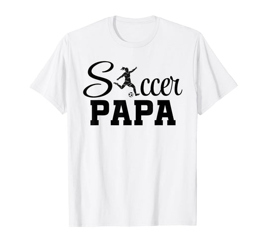 Soccer Papa Player Grandpa Dad T-Shirt - Fun Novelty Design for Adults - T-Shirt, Sweatshirt, Hoodie