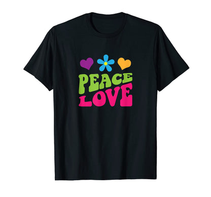 Groovy Peace Love T-Shirt - Trendy Graphic Unisex - T-Shirt, Sweatshirt, Hoodie
