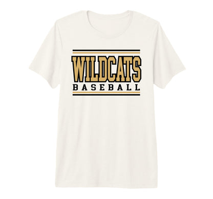 Wildcats Baseball Mom Game Day Gold T-Shirt - Streetwear Style Men Women - T-Shirt, Sweatshirt, Hoodie