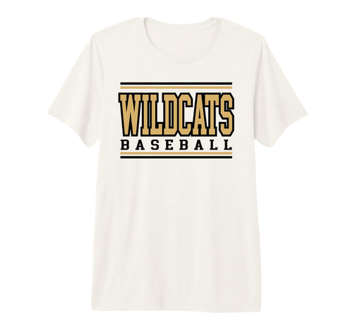 Wildcats Baseball Mom Game Day Gold T-Shirt - Streetwear Style Men Women - T-Shirt, Sweatshirt, Hoodie