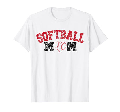 Softball Mom Player Team Mama Sports T-Shirt - Novelty Apparel Unisex - T-Shirt, Sweatshirt, Hoodie