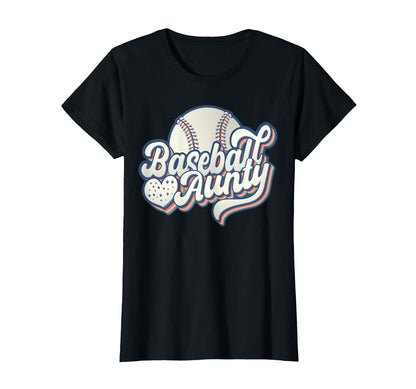 Baseball Aunty Funny Baseball Lover T-Shirt - Minimalist Print Men Women - T-Shirt, Sweatshirt, Hoodie