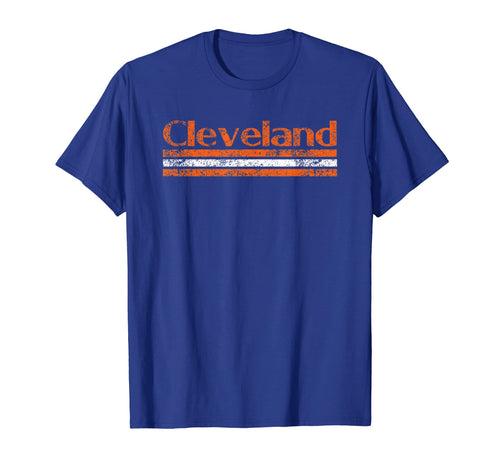 Cleveland Ohio Weathered Stripe T-Shirt - Minimalist Print Men Women - T-Shirt, Sweatshirt, Hoodie