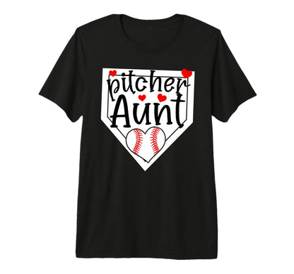 Baseball Pitcher Aunt Baseball T-Shirt - Streetwear Style for Adults - T-Shirt, Sweatshirt, Hoodie