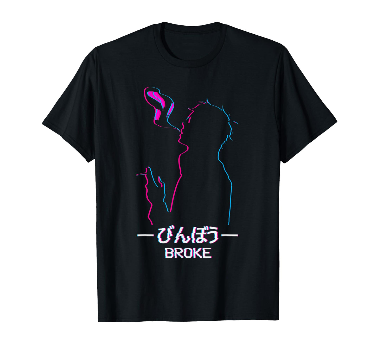 Broke Lofi Sad Anime Soft Vaporwave T-Shirt - Custom Art Print for Adults - T-Shirt, Sweatshirt, Hoodie