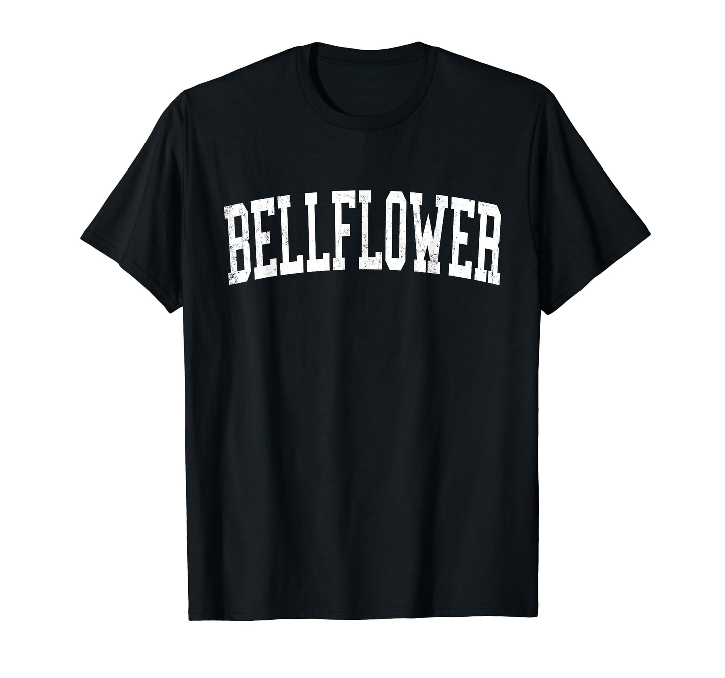 Bellflower Ca Distressed White Varsity T-Shirt - Novelty Apparel Men Women - T-Shirt, Sweatshirt, Hoodie