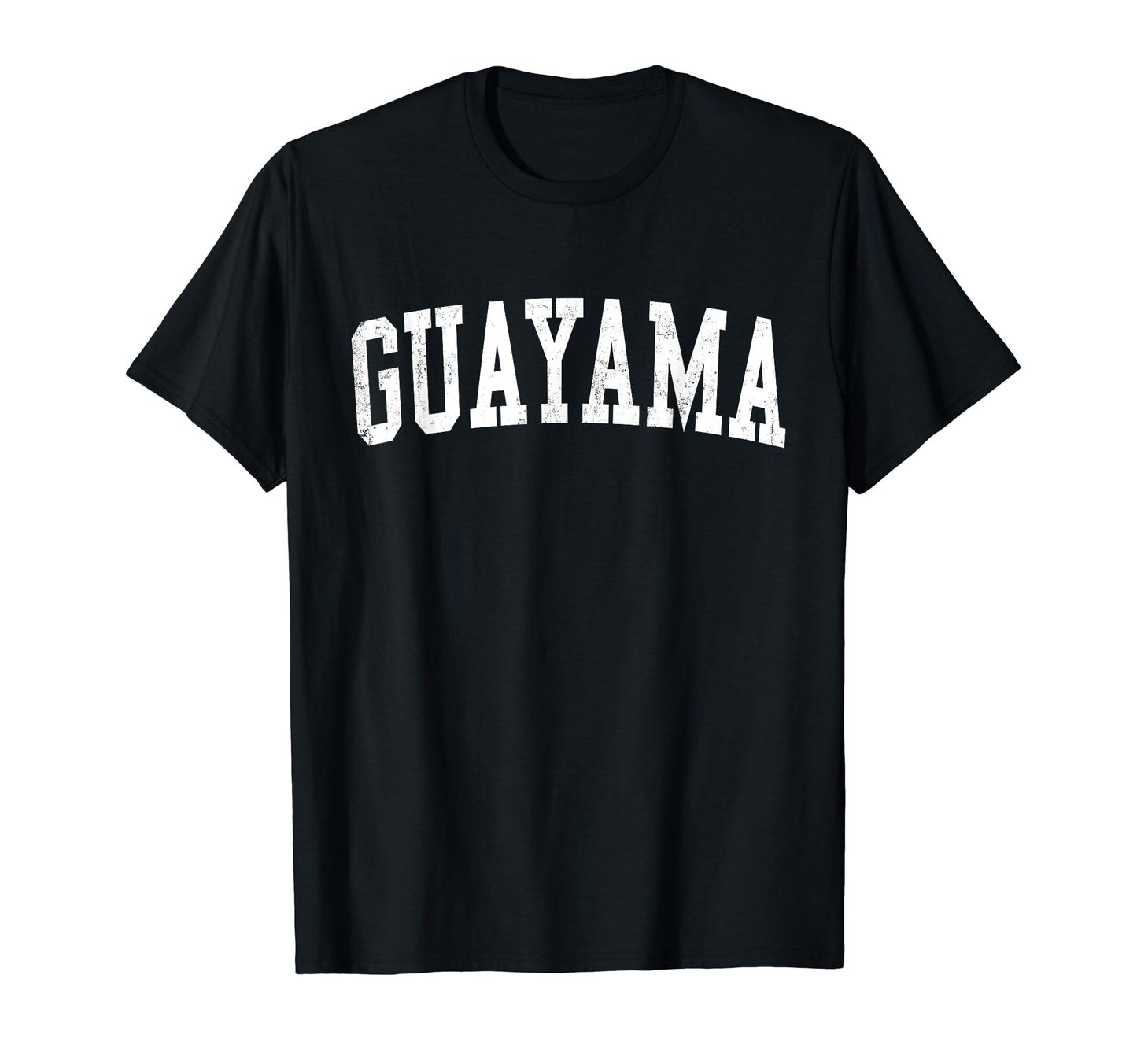 Guayama Pr Distressed White Varsity T-Shirt - Streetwear Style Unisex - T-Shirt, Sweatshirt, Hoodie