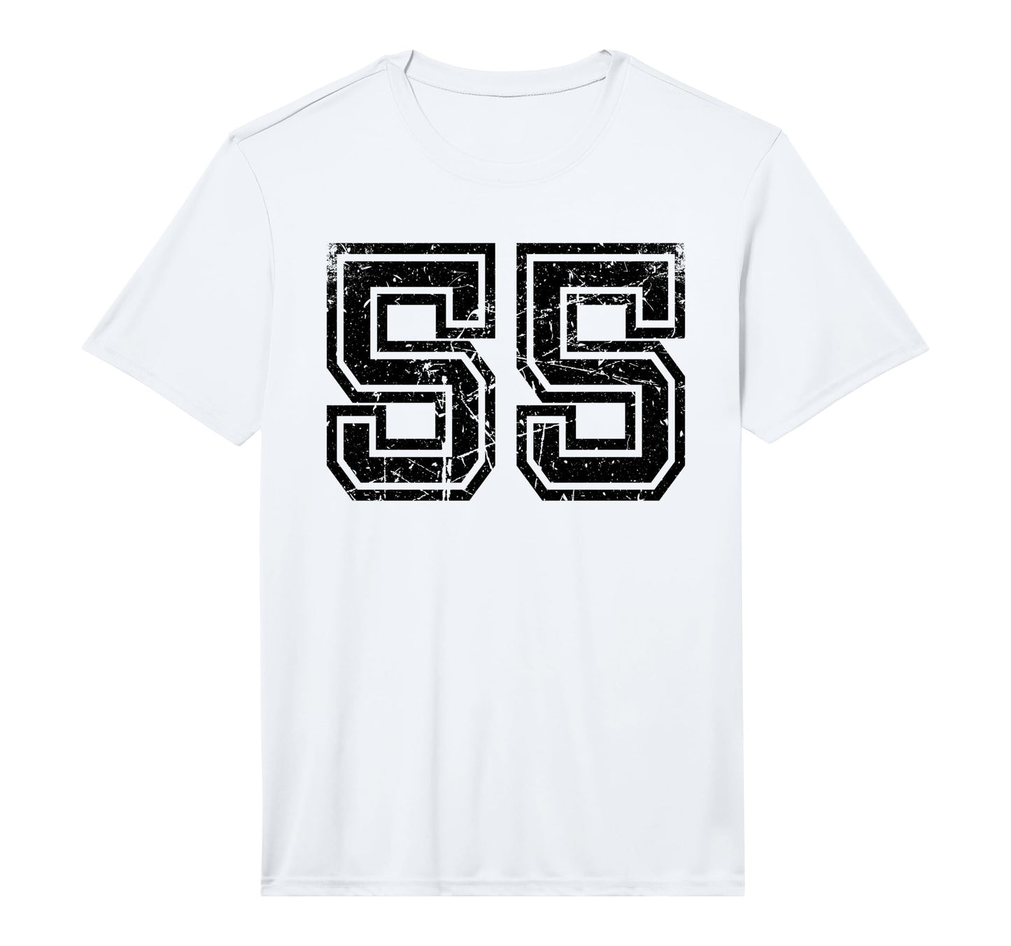 Number 55 Black Sports Team Varsity T-Shirt - Novelty Apparel Men Women - T-Shirt, Sweatshirt, Hoodie