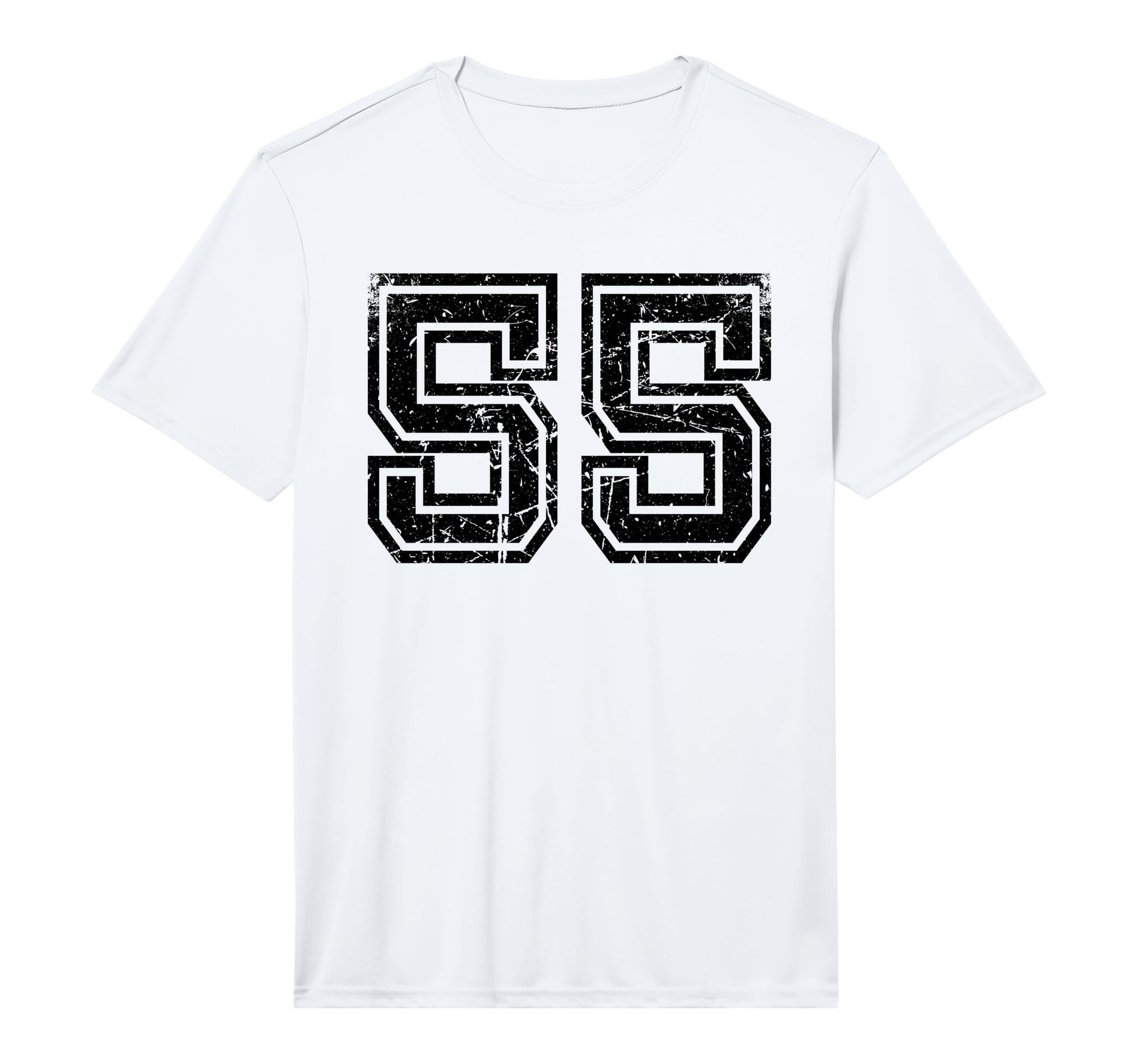 Number 55 Black Sports Team Varsity T-Shirt - Novelty Apparel Men Women - T-Shirt, Sweatshirt, Hoodie