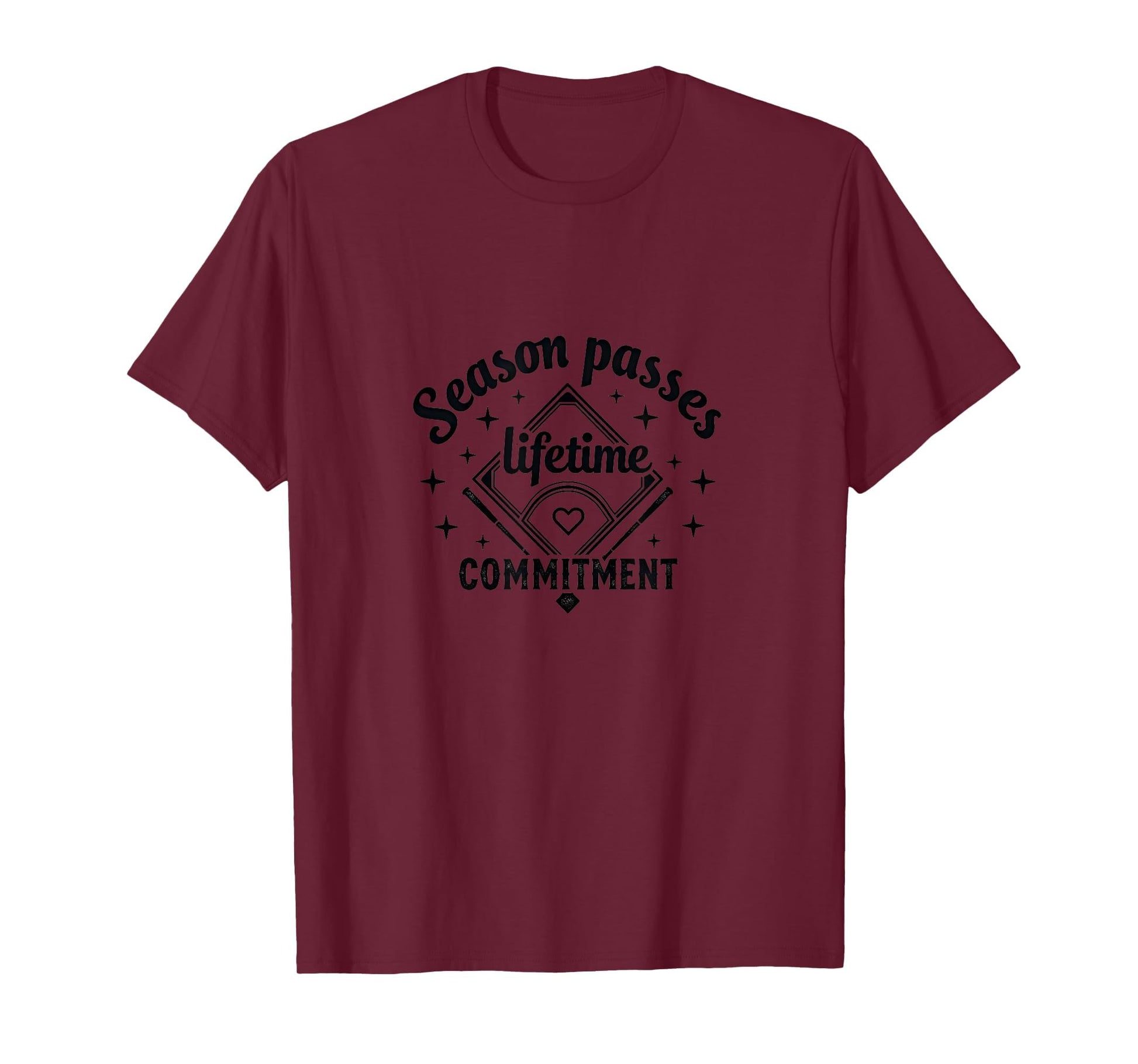 Baseball Mom Season Passes Lifetime T-Shirt - Custom Art Print Men Women - T-Shirt, Sweatshirt, Hoodie