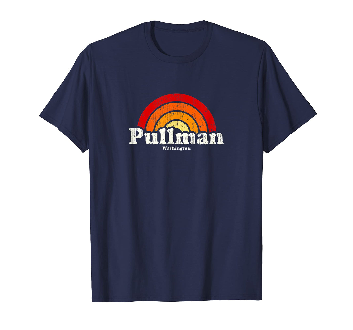 Pullman Washington Wa 70S Rainbow T-Shirt - Streetwear Style Unisex - T-Shirt, Sweatshirt, Hoodie